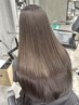 カット+艶カラー+バイカルテ髪質再生5stepトリートメント