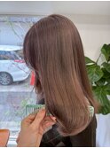 Lomalia表参道ダブルカラーケアブリーチラベンダーグレージュ