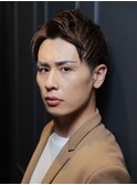 ダークアッシュ/カルマパーマ/ベリーショート<理容室>[横浜駅]