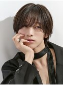 メンズシースルーニュアンスラウンドマッシュウルフ