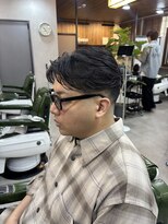 オールマンバーバーショップ 流山おおたかの森(Allman Barbershop)&nbsp;リバースセンターパート/ニュアンスパーマ/流山おおたかの森