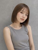 リア トーキョー(Lia TOKYO)&nbsp;【工藤武士】切りっぱなしボブ×ベージュカラー 門前仲町