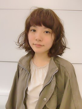 ブーケ(BOUQUET) フェアリーボブ 肩にややつく感じでパーマ 大人かわいい