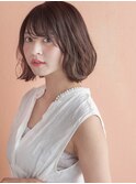 伸ばしかけでもお手入れ簡単#モードジグザグバング#ミニマムボブ