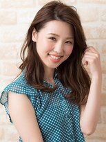 ノブヘアーデザイン 伊勢佐木町店(NOB hairdesign) 〈NOB伊勢佐木町店〉かき上げバングくびれセミディブランジュ