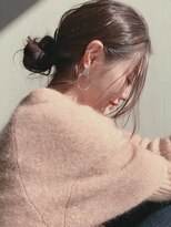 レイヤーカット/デザインカラー/ウェットヘア/オリーブベージュ