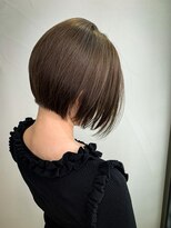 リル 川西(LiL') 【切りっぱなしボブ】クールショートグラボブショコラベージュ