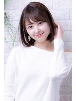 ヘアーアートシフォン 池袋西口店(Hair art chiffon)&nbsp;アンニュイストカールダークアッシュボブルフヘムライト抜け感