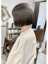 ヘアーアンドアトリエ マール(Hair&Atelier Marl)&nbsp;【Marl】ウォームブラウンカラー×ミニボブ