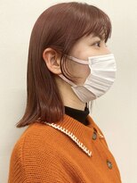 コード 四条河原町駅店(CHORD)&nbsp;京都　河原町　ピンクベージュカラー　切りっぱなし外ハネボブ