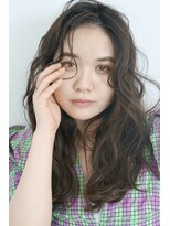 パール(PearL)&nbsp;《PearL》外巻きパーマ×暗髪グレージュカラー