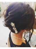 20代30代40代◎結婚式アッシュカラーこなれ大人まとめ髪シニヨン