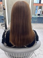 ロンドルーチェ 心斎橋(Lond luce)&nbsp;ダークアッシュ/ミディアムレイヤーカット［髪質改善/縮毛矯正］