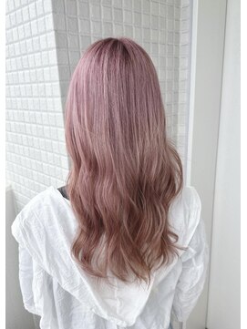 リグ 横浜(Lig.) ケアブリーチハイトーンピンクカラー