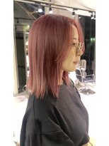シェリ ヘアデザイン(CHERIE hair design)&nbsp;ミディアムボブ＋ペールピンク