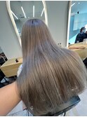 髪質改善＊ロングレイヤーグレーベージュ＊美髪【Zina船橋】