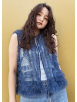 レジュアル(RESSUAL) デザインカラーレイヤーカットウェットヘア夏オリーブベージュ