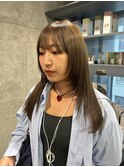 【kanae/藤沢】オリーブベージュ/顔まわりレイヤー