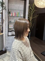 アールトゥーヘアー(art To Hair)&nbsp;顔周りレイヤー/ボブ/マットブラウン/レイヤー