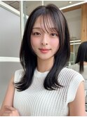 フェミニンロング/メルティカラー/韓国レイヤー/似合わせカット