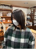 インナーカラー×アプリコットオレンジ