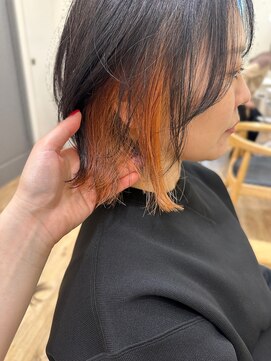 セイドット リー(Say. Ree) say.ホワイトグレージュウルフチェリーブラウンオレンジカラー