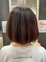 リファインヴェール めじろ台店&nbsp;くびれヘア/アプリコットオレンジ/ハイライトカラー/めじろ台