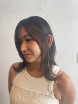 シュシュ 宜野湾店(chou chou)&nbsp;くびれヘア/アプリコットオレンジ/夏のヘアアレンジ/宜野湾