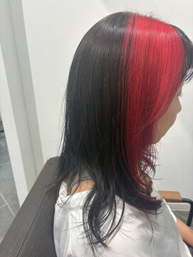 ライクバイコトナ 越谷(RIKE by kotona) 赤と黒のコントラストカラー　【越谷】