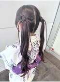 【浴衣に！】リボンツインテール♪♪