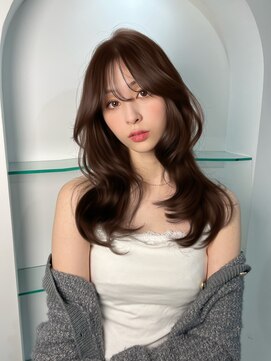 ボタン ハカタ(VOTAN hakata) 【ろみおStyle】ミディアムレイヤー/レイヤーカット/ブラウン