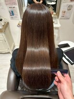 コルテ 倉敷西阿知店(CoRte.)&nbsp;縮毛矯正/柔らかストレート/キャラメルブラウン/サラサラロング