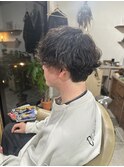 メンズマッシュ×波巻きパーマ