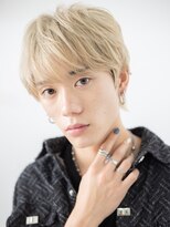 モッズヘアメン 札幌月寒店(mod's hair men)&nbsp;カジュアル決まるホワイトブロンド無造作メンズカットg札幌月寒