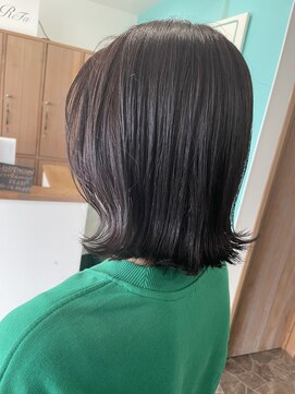 ヘアーディア みどり店(Hair...DiA) ぷつっとラインが可愛い外ハネボブ