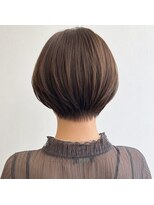 アンリエラ(Unliera)&nbsp;30代40代/丸みショート/ブラウンベージュ/白髪ぼかし/松山美容室
