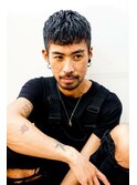 無造作ネープレスウエットツーブロックダウンショートStyle@2