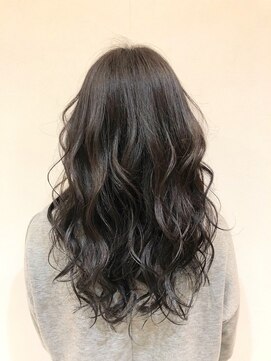 エヌプラス(N+) 黒髪グラデヘアーオリーブグレー小顔に見せるヘアココアベージュ