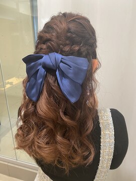 アキオドットヘアー(AKIO.hair) ライブの推しに会いに行く！　編み込みハーフアレンジセット！