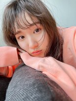 ヘアデザイン ソラ(Sola)&nbsp;無造作癖毛風パーマ×シースルーバング×ハイトーンベージュ