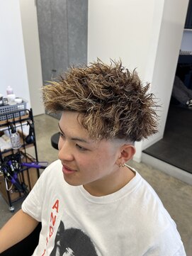 ラッドバイプティパ(rad...by petit-pas) フェードツイストパーマ×メッシュ/フェード/ツイスト/水戸