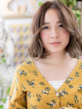 カバーヘア ブリス 大宮西口(COVER HAIR bliss) センターパート大人フェミニンボブウルフc5大宮20代30代40代