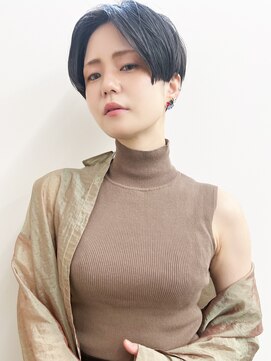 ラウンジ モリオ イケブクロ(Lounge MORIO Ikebukuro) 【morio池袋】大人可愛い黒髪前下がりショート♪