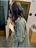 デザインカラーシャドウルーツカラー裾カラーレイヤーカット