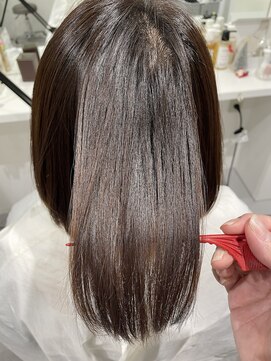 フルールバイニューヨークニューヨーク 京都北大路(fleur by NYNY) おとな可愛いミディアムボブ/髪質改善ストレート