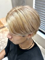 ブルニール 心斎橋(BLEUNIR)&nbsp;ミルクティーベージュ/ハイトーン/センターパート