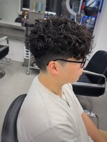 グルーマーズトウキョウ(GROOMER/S TOKYO)&nbsp;スペインカール スパイキーショート ブルーブラック メッシュ 眉