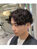 【メンズパーマ】カット＋スパイラルパーマ＋２STEPTr　￥15070