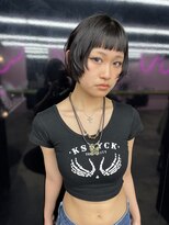 キジ(KIJI)&nbsp;ミニボブ/フェイスレイヤー/レイヤーボブ/オン眉/ワイドバング