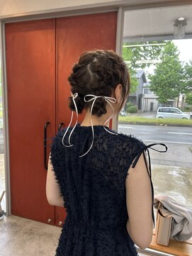 ヘアー バトン(hair vaton) ツインヘアアレンジ